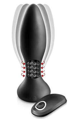 Plug anal vibrant  billes ''My King'' - Black Empire