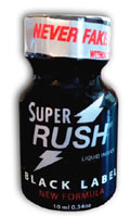 Cliquez pour voir la fiche produit- Poppers Super Rush Black Label (Pentyle)