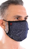 Cliquez pour voir la fiche produit- Masque Pliss ''Denim'' - TOF Paris - Gris Fonc