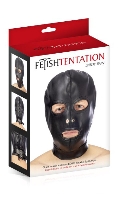 Click to see product infos- Cagoule BDSM Simili-Cuir (ouverture bouche/yeux) - Fetish Tentation
