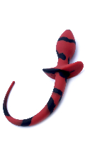 Cliquez pour voir la fiche produit- ButtPlug DOG TAIL Silicone - KIOTOS - Noir/Rouge