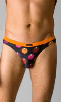 Cliquez pour voir la fiche produit- Tanga Alliance Bruno Banani - Anthracite/Orange - Taille S